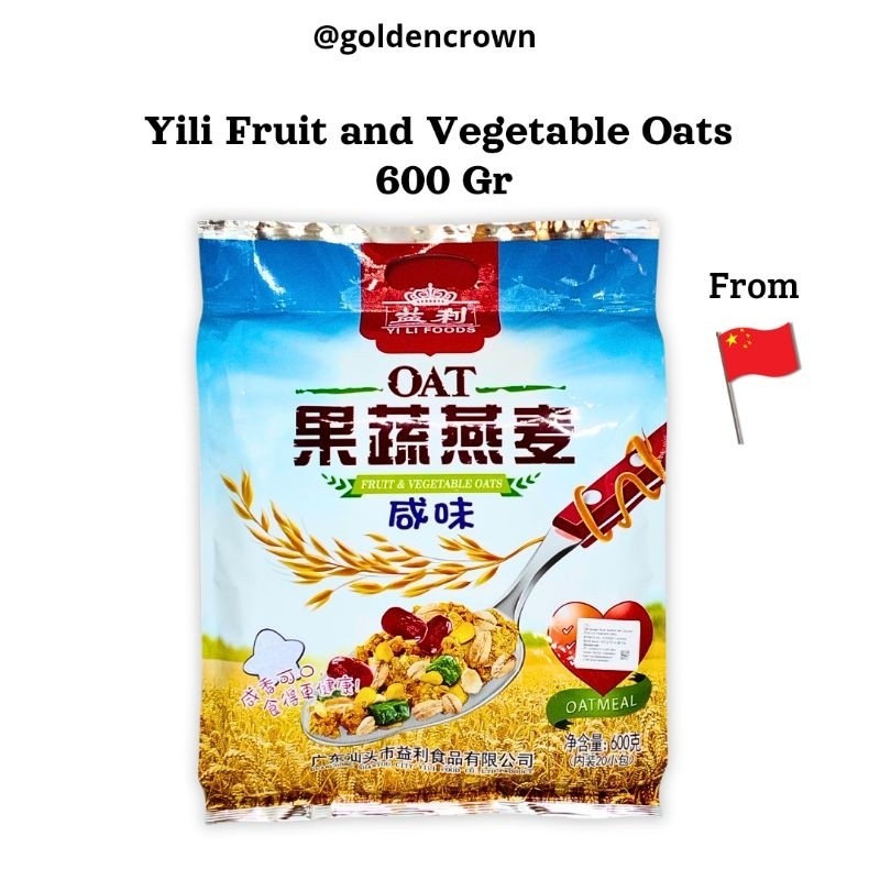 

YILI Fruit and Vegetable Oats / Sereal Oat Mix Buah-buahan dan Sayuran 600g