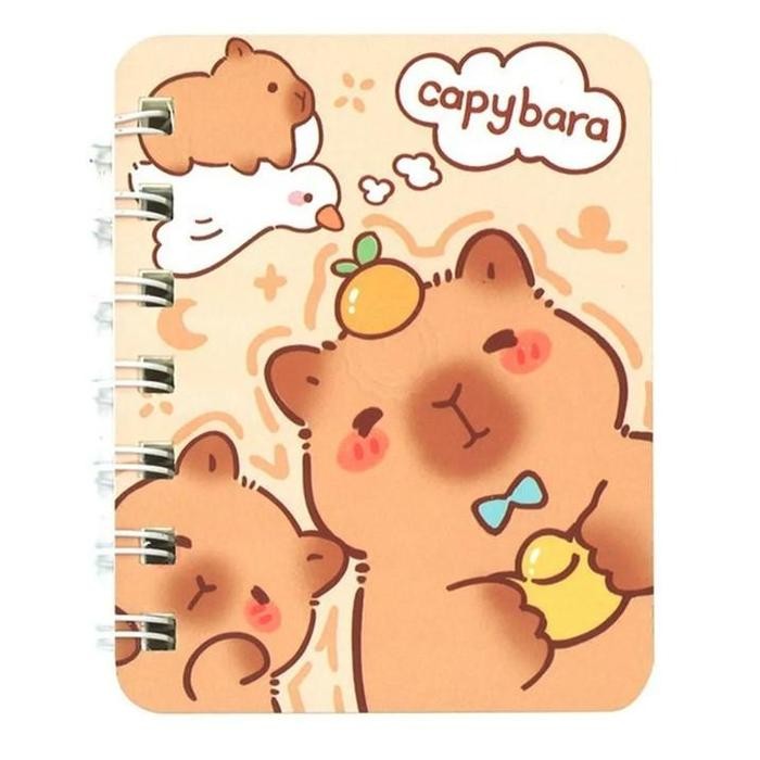 

Buku Notes Spiral A6 80 Halaman Notebook Buku Tulis Mini Unik Lucu Pocket Size - Happy