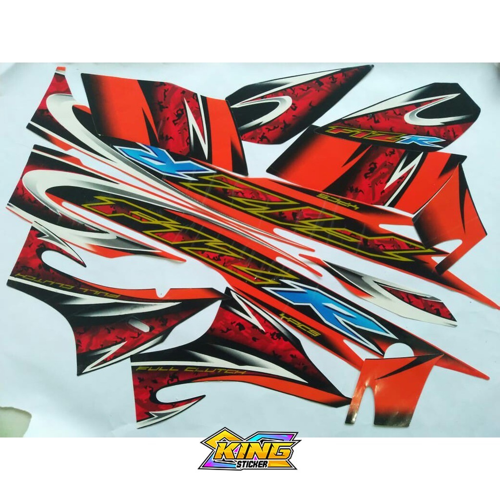 stiker lis body motor yamaha f1zr 2005 orange