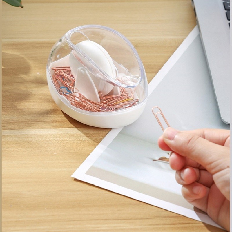 

Paper Clip Holder Rolling Needle Taking Box Office Paper Clip Storage Office Supplies Clips Dispenser Desk Accessories