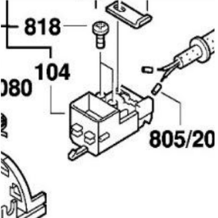 TERHEMAT 2607200286 BOSCH SWITCH GSG 300 / SPARE PART BOSCH ORIGINAL