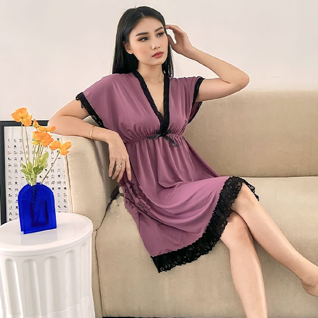 BEST DEAL Baju Tidur Wanita Sexy / Lingerie Jumbo Sexy / Daster Jumbo Crinkle