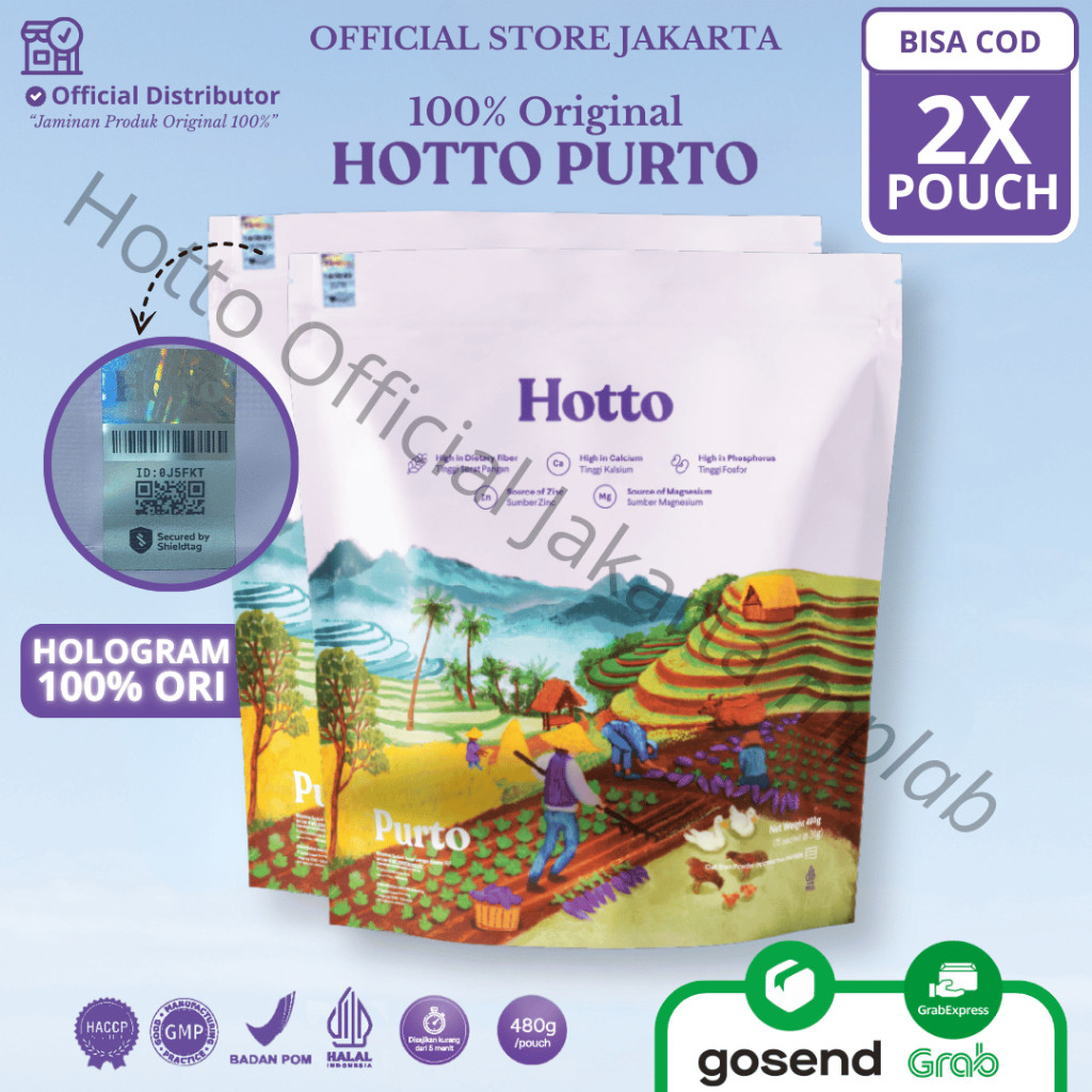

Hotto Purto 2 Pouch @16 Sachet (Total 32 Sachet)