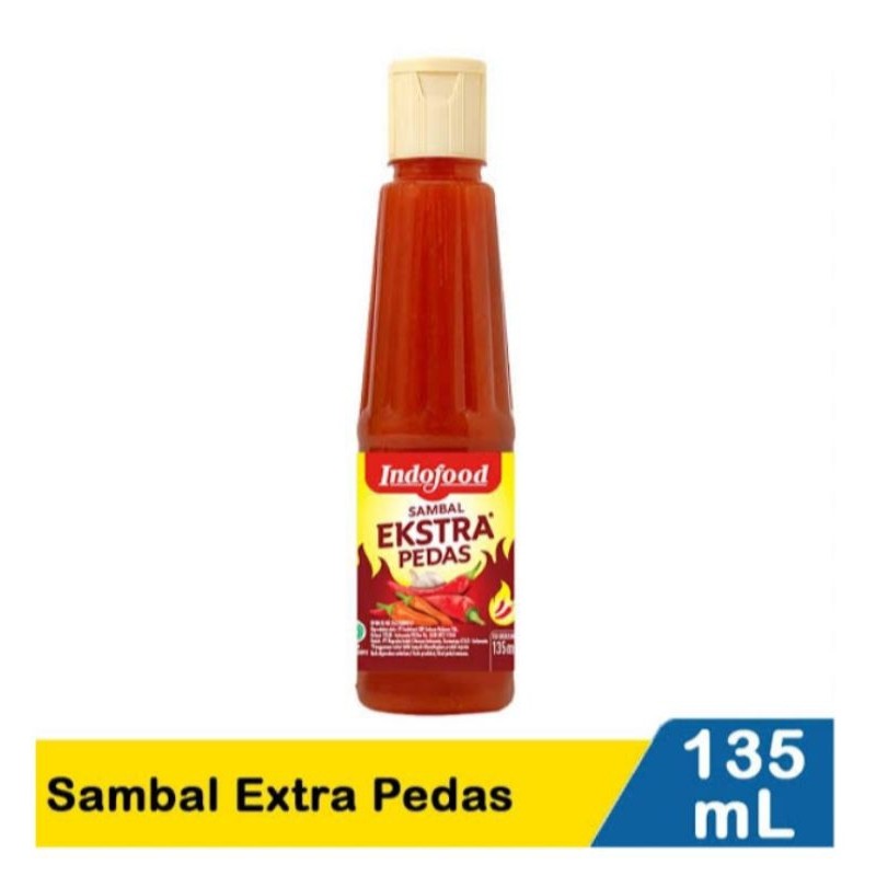 

INDOFOOD SAMBAL EKSTRA PEDAS DAN SAMBAL BANGKOK 135 ML - ABO