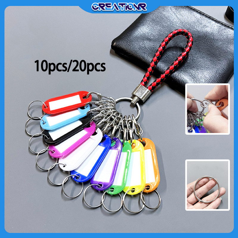 10pcs/20pcs Gantungan Kunci Nama/gantungan Kunci Custom Nama/gantungan Nama/Label Keychain Warna-War