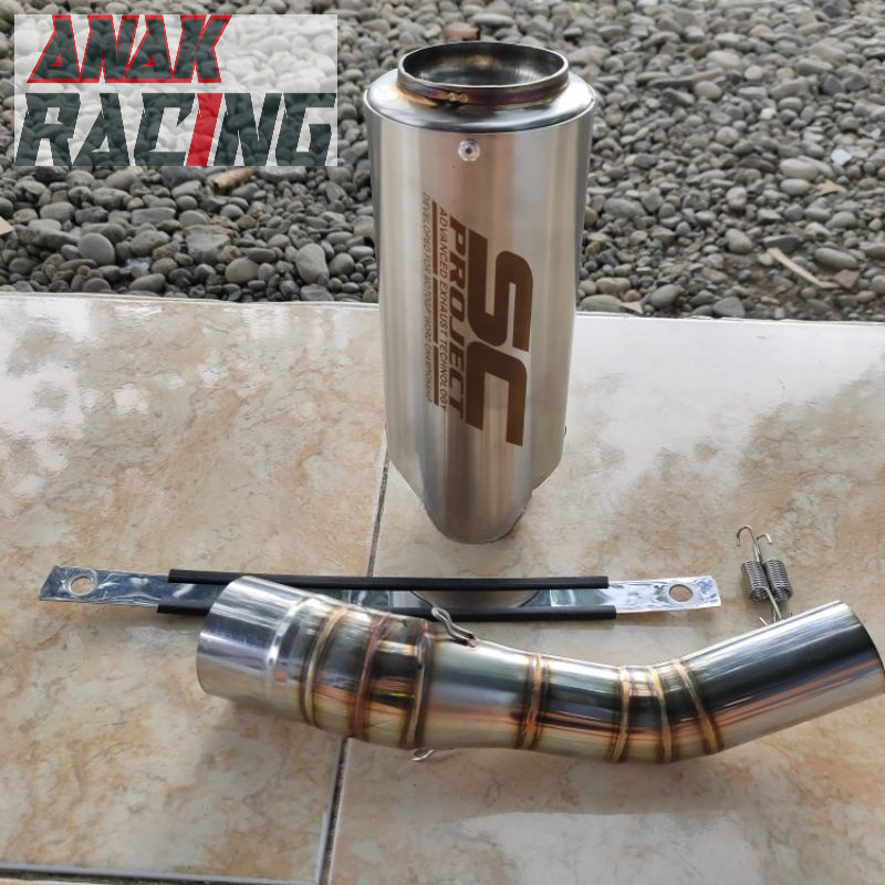 TERLARIS KNALPOT RACING SC PROJECT TITAN CBR150R FACELIFT NEW CB150R.KNALPOT SC PROJECT