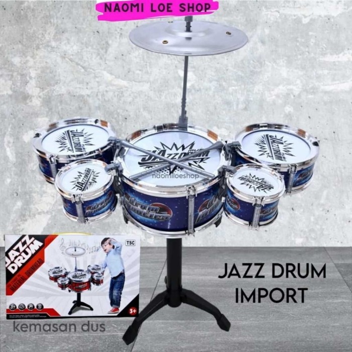 JAZZ DRUM mainan anak mainan drum mainan alat musik anak IMPOR mainan - JAZZ DRUM