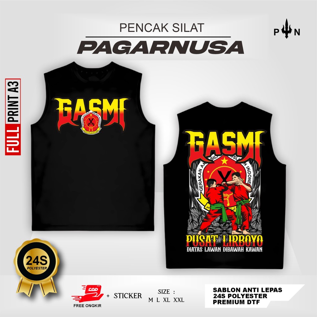 Kaos Singlet Gasmi Pusat Lirboyo Sablon Dtf Premium Anti Luntur By Dhasing Fashion