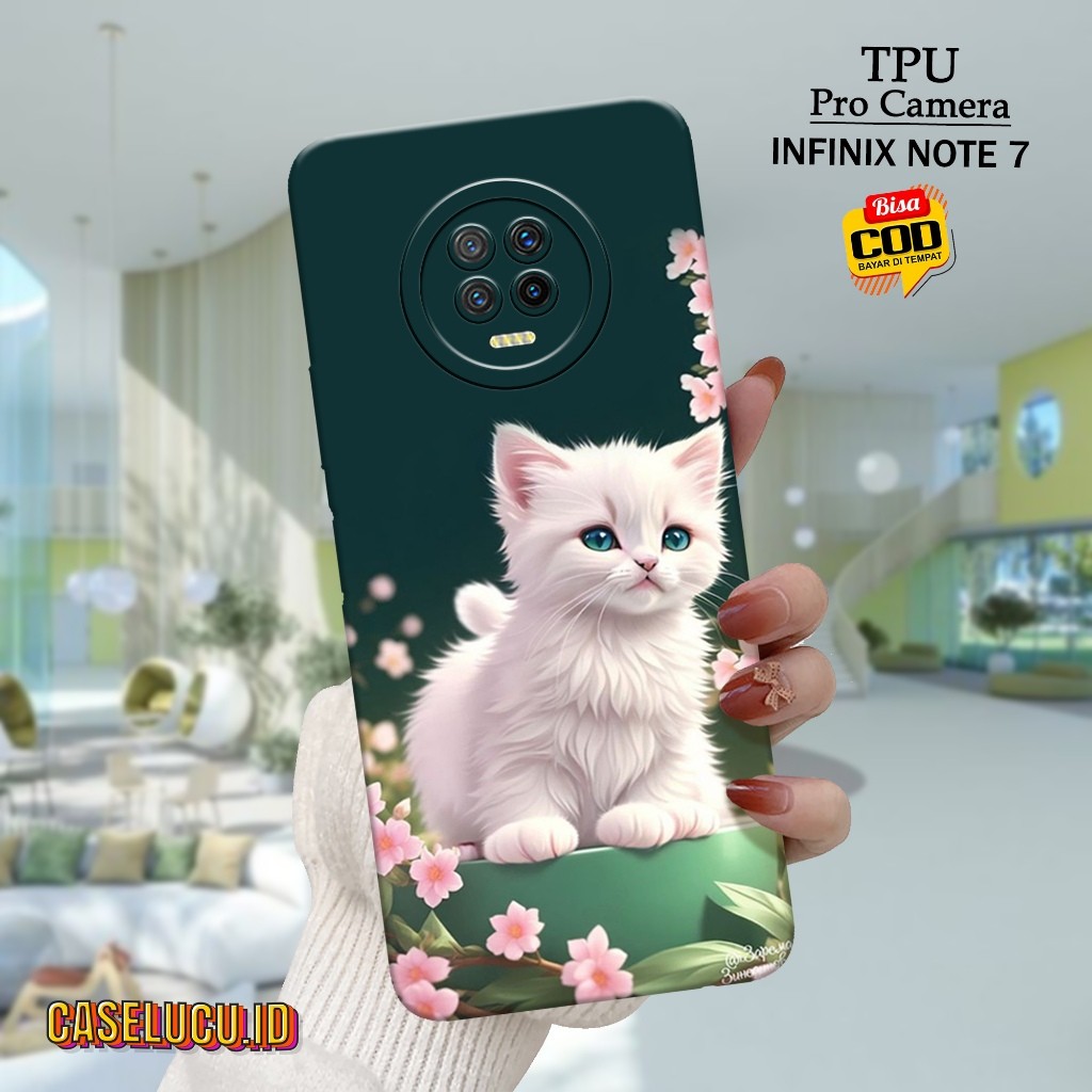 Casing Hp Infinix Note 7 Terbaru Fashion Case Kucing Case Hp Infinix Note 7 Soft Case Hp Infinix Not