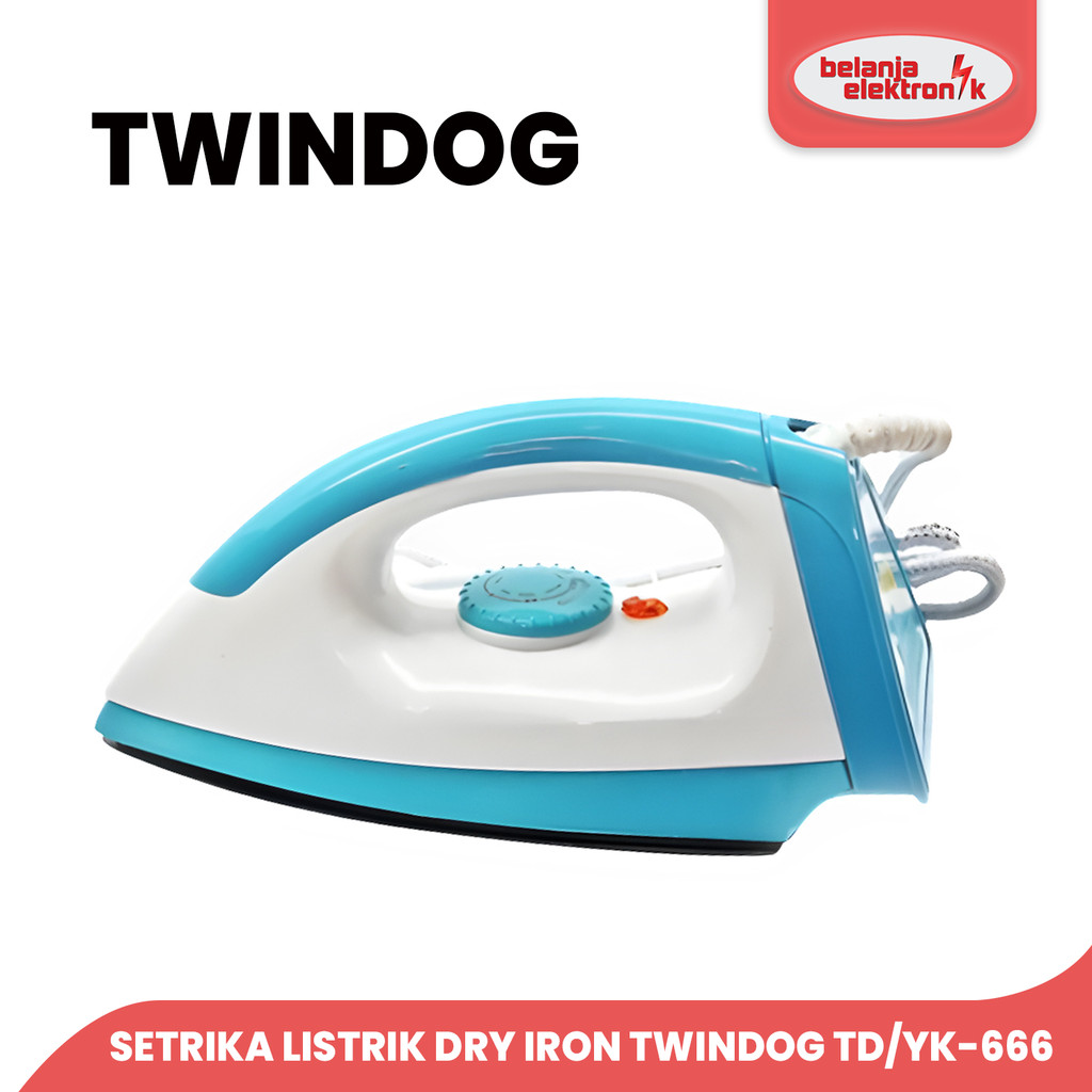 SETRIKA LISTRIK DRY IRON TWINDOG TD/YK-666