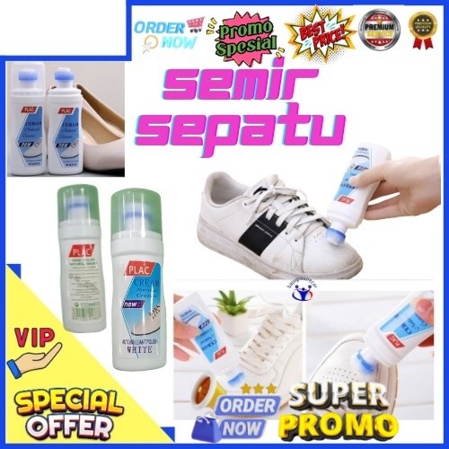Bisa Cod Semir Sepatu Putih Cairan Pembersih Dan Pemutih Sepatu Spatu Putih / Semir Putih Untuk Sepa