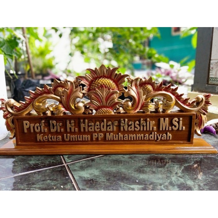 PAPAN NAMA MEJA + PAPAN NAMA UKIR / PAPAN NAMA KAYU