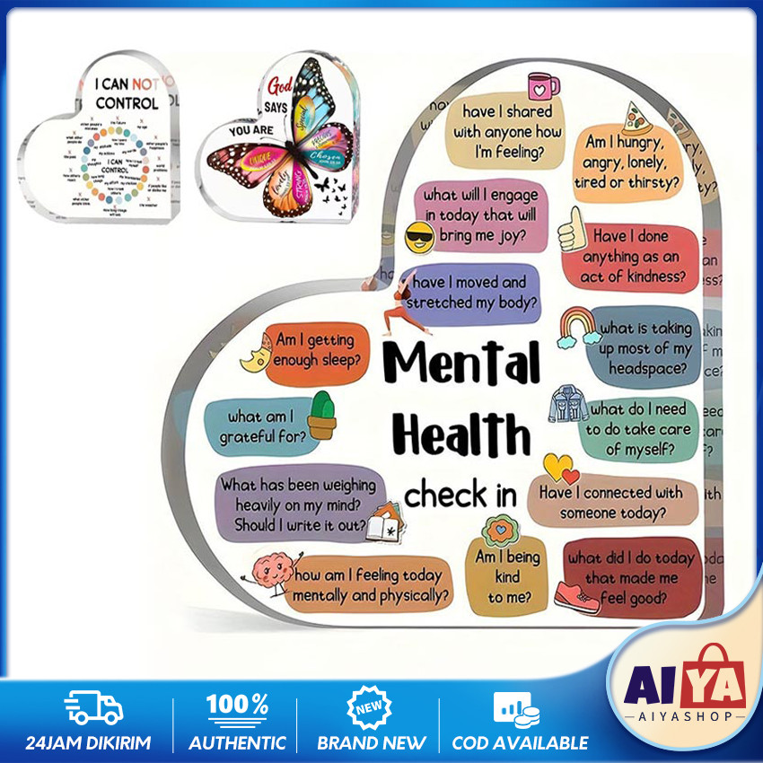 Pajangan Meja Bentuk Hati / Love / Heart Akrilik Hiasan Meja Aesthetic Dekor Pajangan Akrilik Dekora