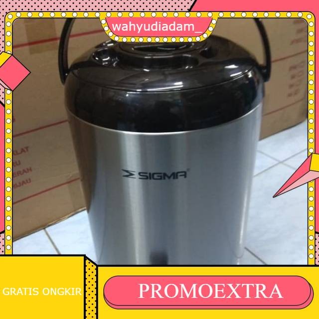 Dispenser sigma panas dingin / dispenser termos stainless 9,5liter