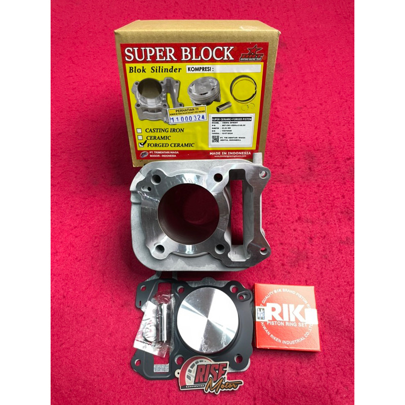 BLOK SEHER VESPA 150 SPRINT 63 MM CERAMIC FORGED BRT