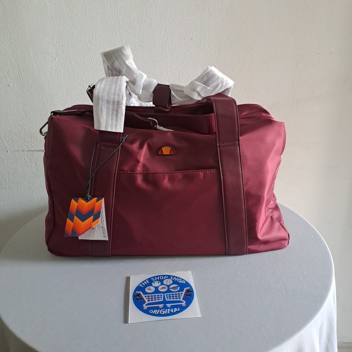 Tas Jinjing Olahraga Ellesse Unisex Duffle Bag Original Maroon ELLUDB241RHB