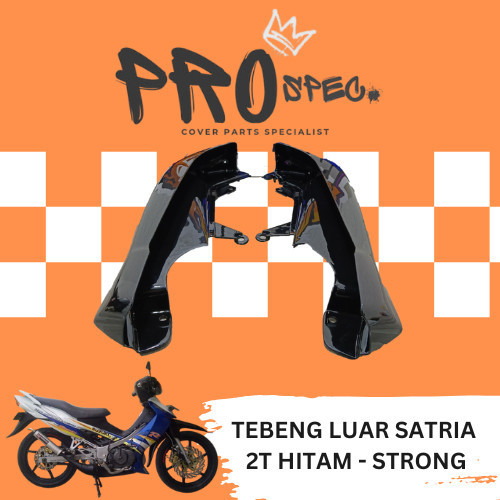 Strong - Tebeng Luar Satria 2T Hitam Legsil Sayap Legshield