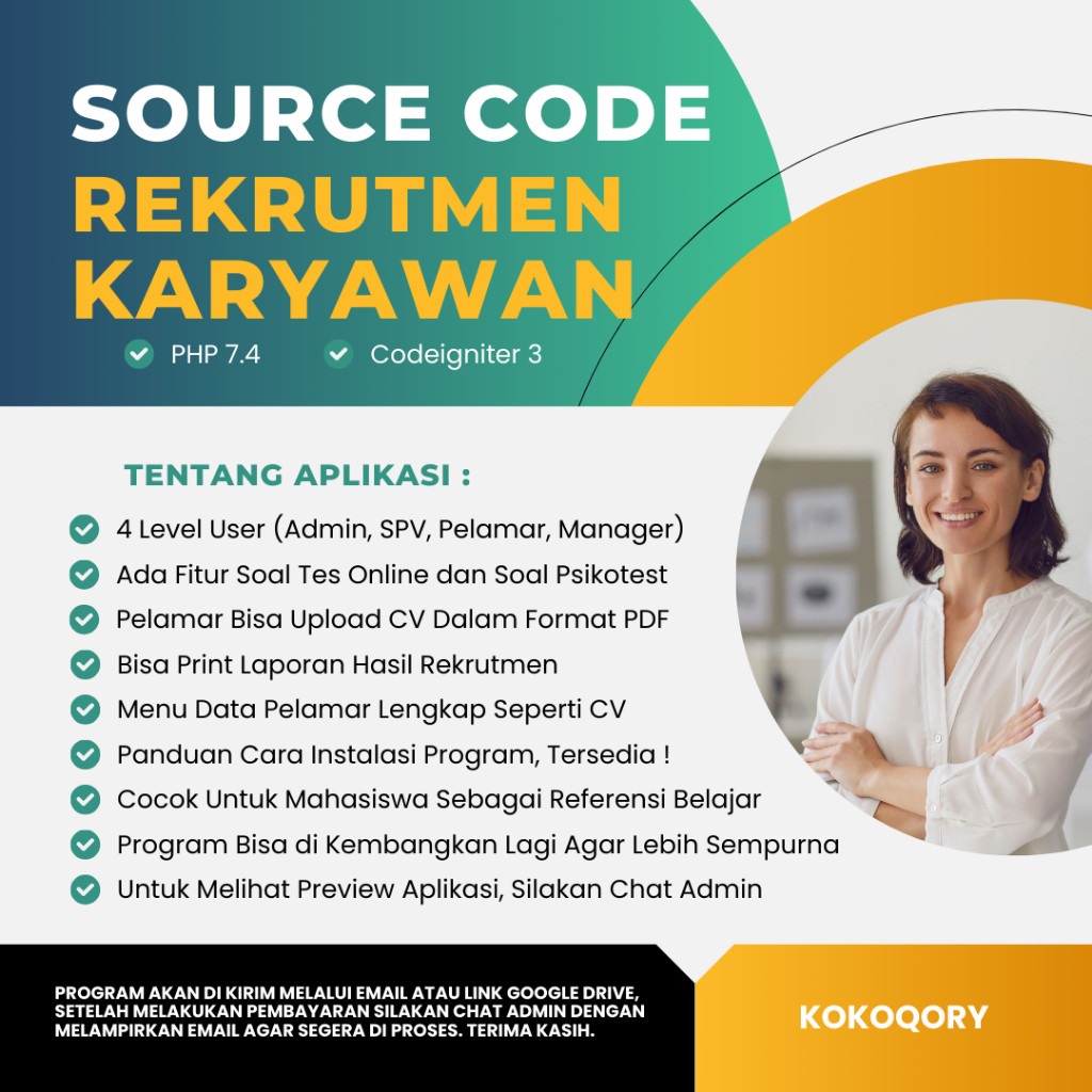 SOURCE CODE REKRUTMEN KARYAWAN (CODEIGNITER)