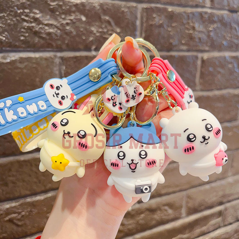 Gantungan Kunci Chiikawa Silikon Besar / Ganci Chiikawa / Ganci Boenka Chiikawa / Gantungan Kunci Bo