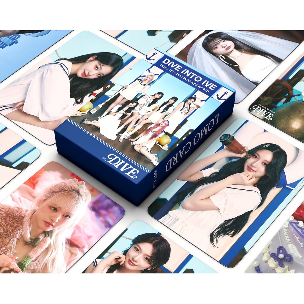 

IVE Wonyoung DIVE INTO IVE 55PCS LOMO Cards - Exclusive Shiny Collection for Fans!