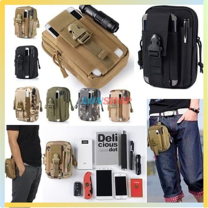 [AS] Tas pinggang army  sarung hp army  dompet hp tactical army