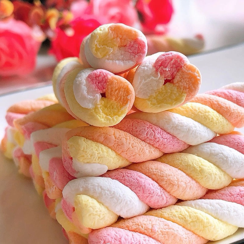 

bGF Candy Creations Marshmallow 360g (Isi 30Pcs) Marshmallow Panjang Rasa Buah Apel Strawbery Grape