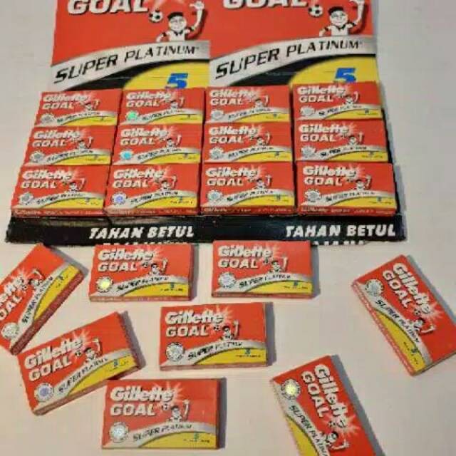 Silet Cukur / Pisau Silet Cukur Kumis Jenggot / Silet Cukur Goal Platinum 5