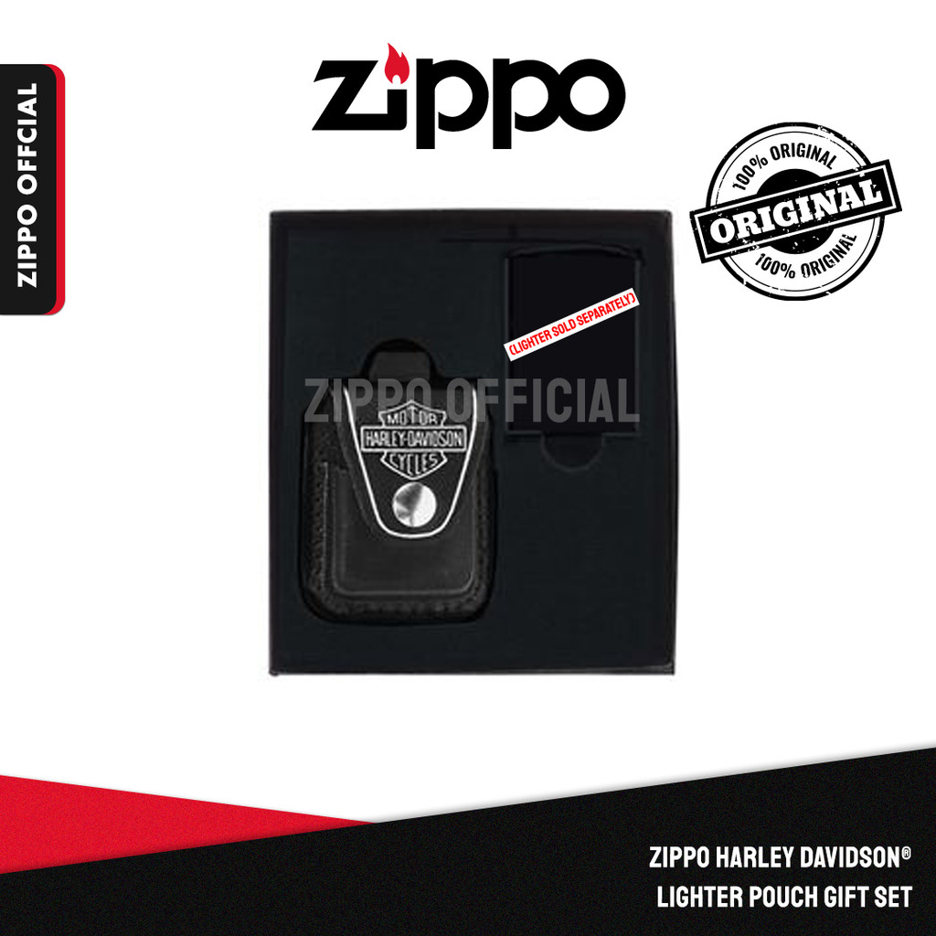 Zippo Harley Davidson® Lighter Pouch Gift Set HDP6-Z