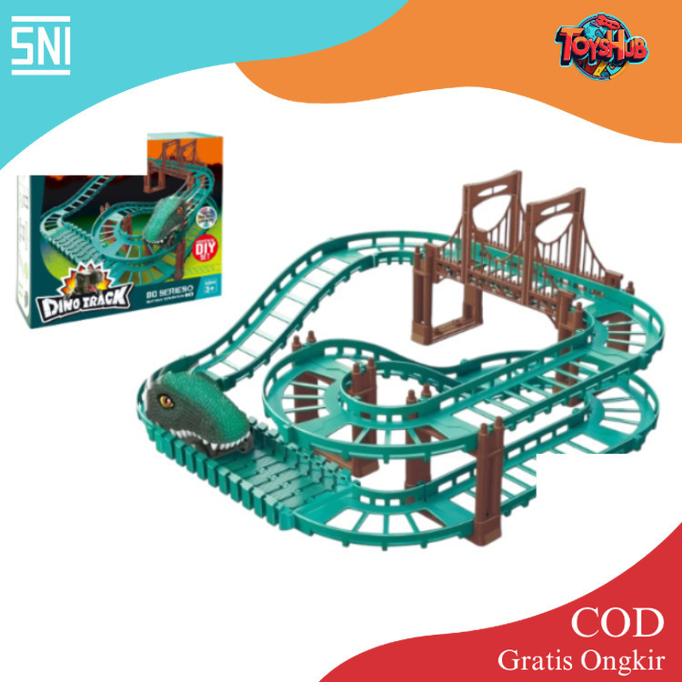 ToysHub Mainan Anak DINO TRACK Lintasan Track Dinosaurus Mobil Dinosaurus Dino Mainan Toys