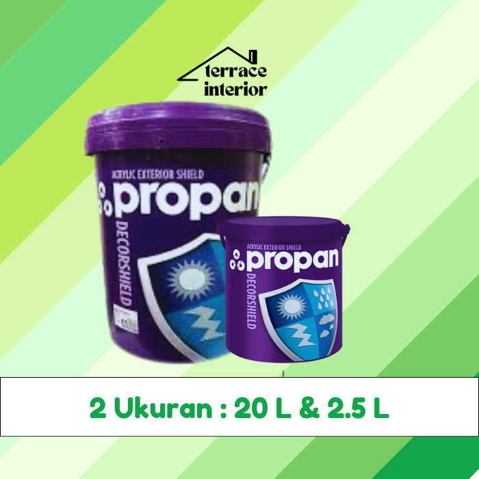 Cat Tembok Exterior Propan Decorshield DW 500 Warna Hijau 20 Liter