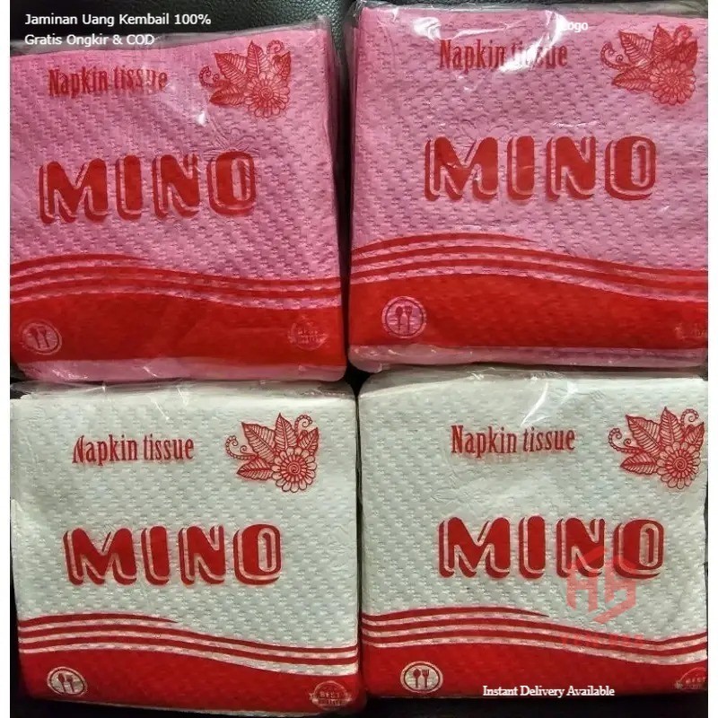 Tissue Napkin Putih Warna / Tissue Meja Makan / Tissue Belah 2 Lipat