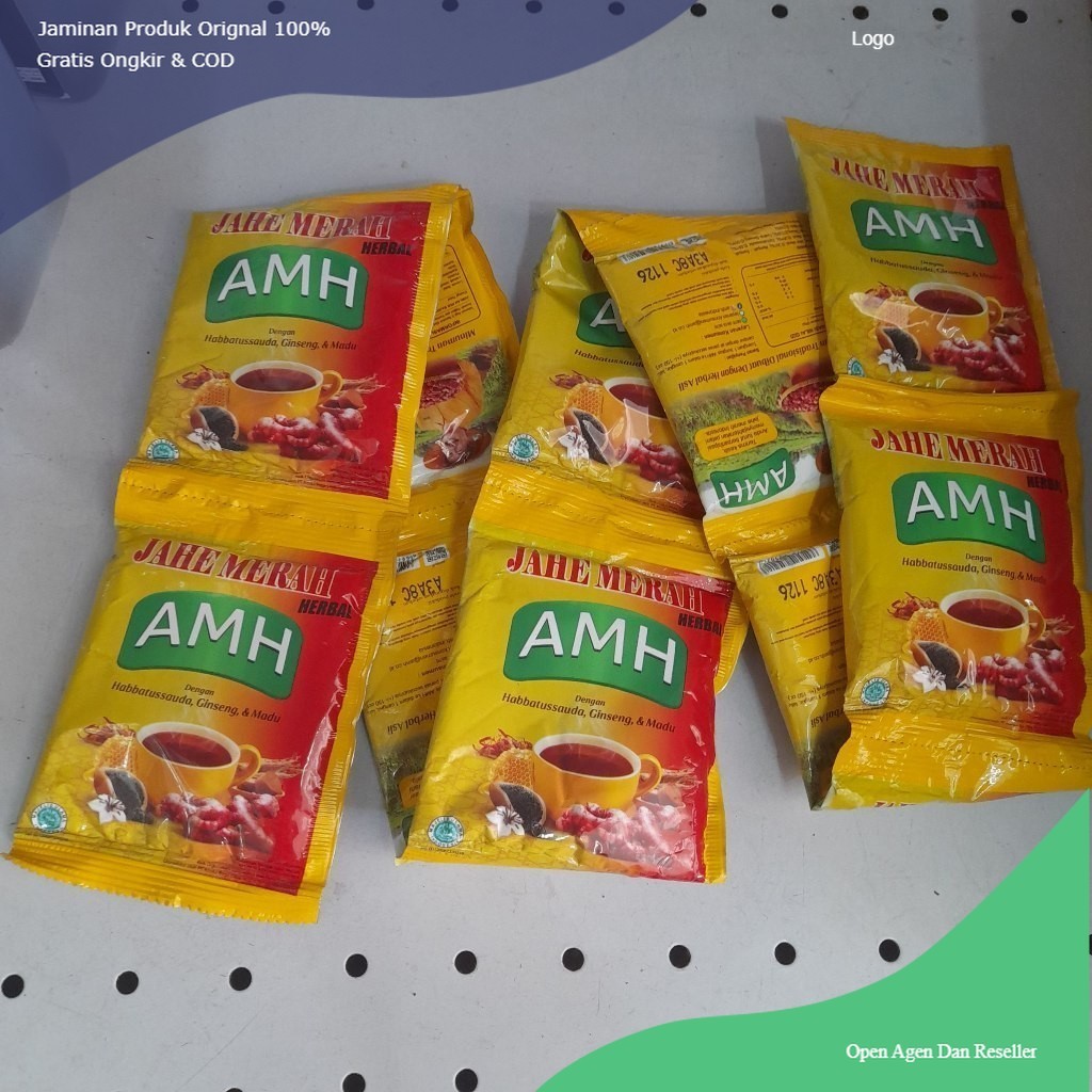 

JAHE MERAH AMH 1 Renceng isi 10pcs x 20gram Minuman Herbal Dengan Habbatussauda, Gingseng Madu 100% Ori Tangsel Herbal Hernidin