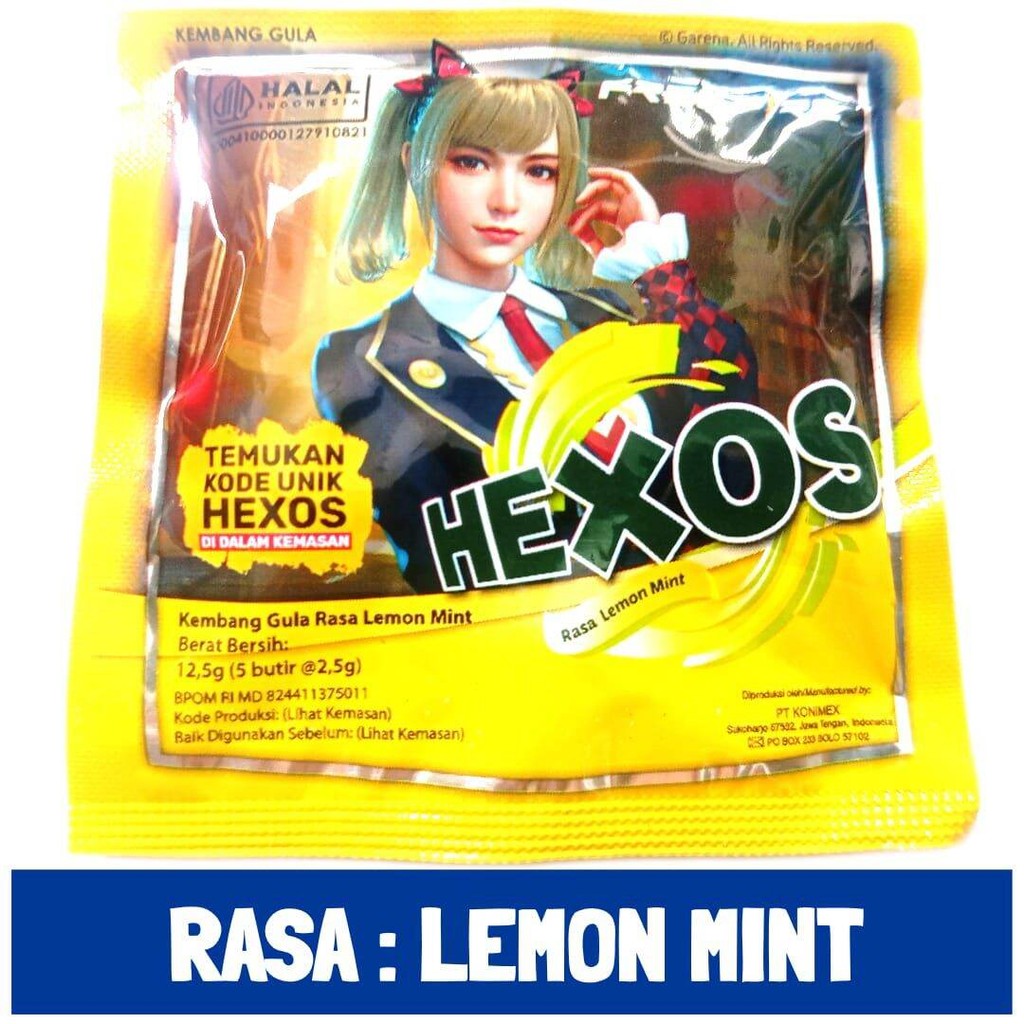 

HEXOS Permen MINT permen [12,5gr / 5 butir x 2,5gr]