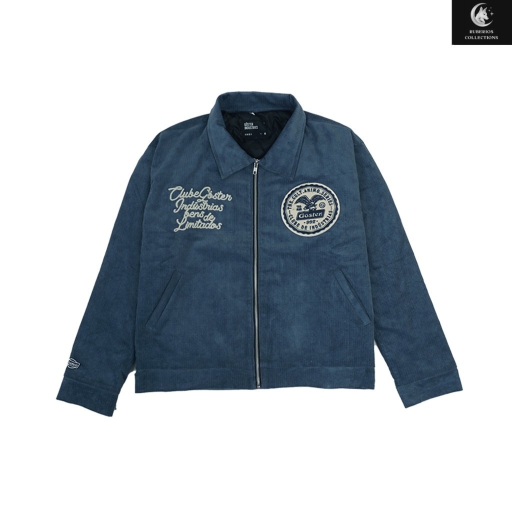 Goster Work Jacket Boxy Fit Corduroy - Vermont Denim Blue