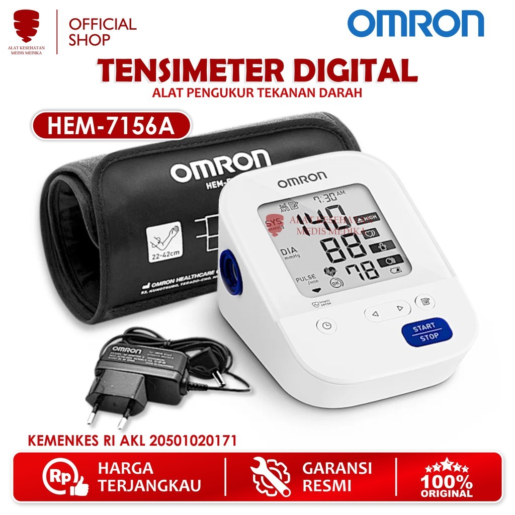 Tensimeter Digital Omron Original Alat Ukur Tekanan Darah Tensi Asli Medis