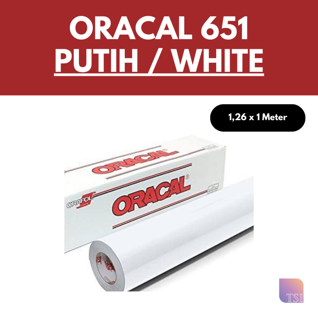 

Sticker Oracal Putih 651 - 010 White Glossy / Matte Doff [1 Meter] Vinyl Cutting Sticker Skotlet