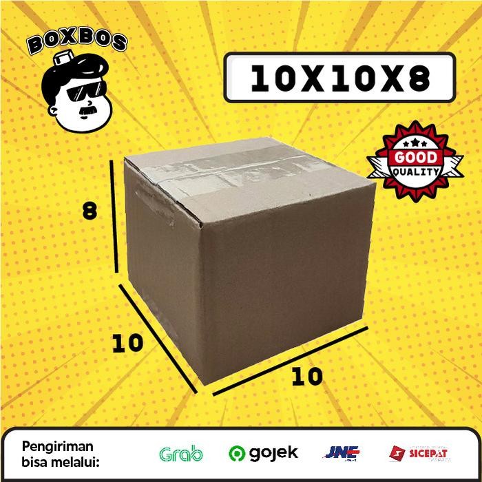 

KARDUS BOX uk 10x10x8 CM Kotak Packaging Corrugated SHEET POLOS