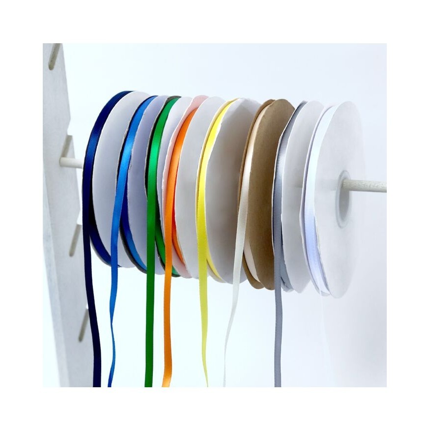 

25 Yard Pita Satin Single Face Lebar 1/4 Inch 0.6 Cm 0,6Cm 1/4" 0,6 Cm