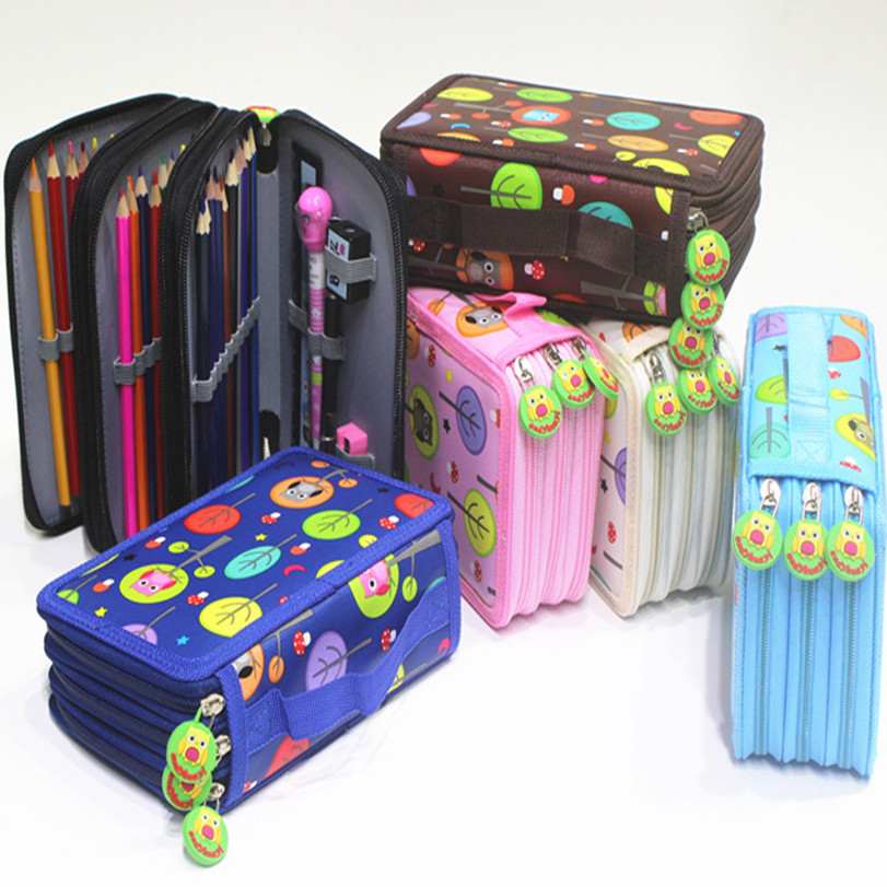 

pencil case school supplies estuches material escolar piornik trousse scolaire stylo 72 52 32 holes cute pencilcase kalem kutusu