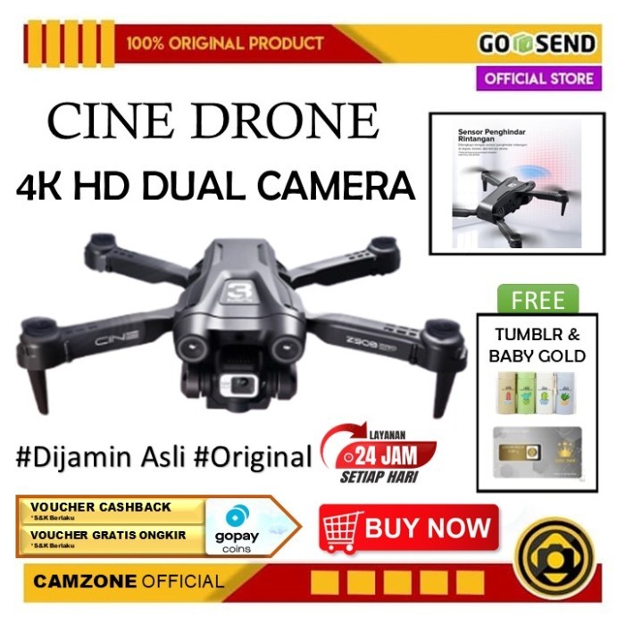 "Walhimura" - BEST SELLER CINE Z908 Drone 4K HD Dual Camera Obstacle Avoidance 2000mAh - Z908 PRO