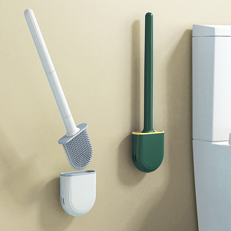 

RV Toilet Bowl Brush, Toilet Brush Silicone Won't Damage Toilets, Wall Mounted Toilet Brush-Anti-Roll, Anti-Drip Design
