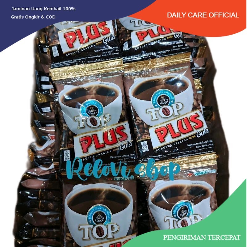 

TOP Kopi Plus 1 Renceng 10sct Coffee