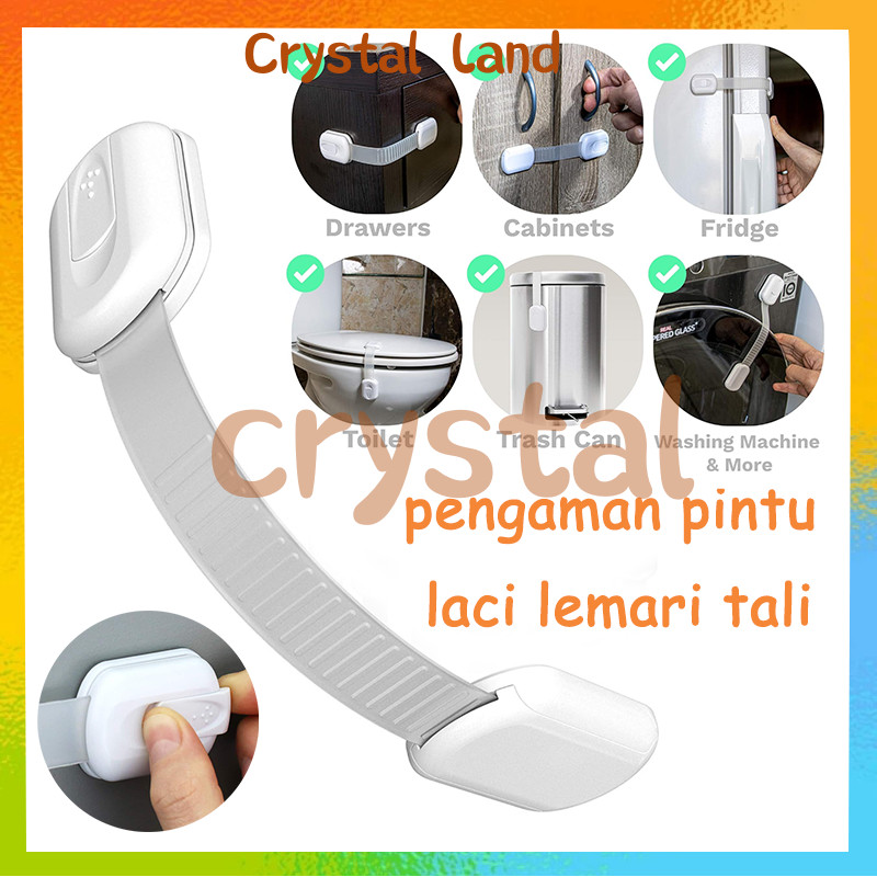 1 Buah Tali Strap Kunci Pengaman Bayi Lemari Pintu Kulkas