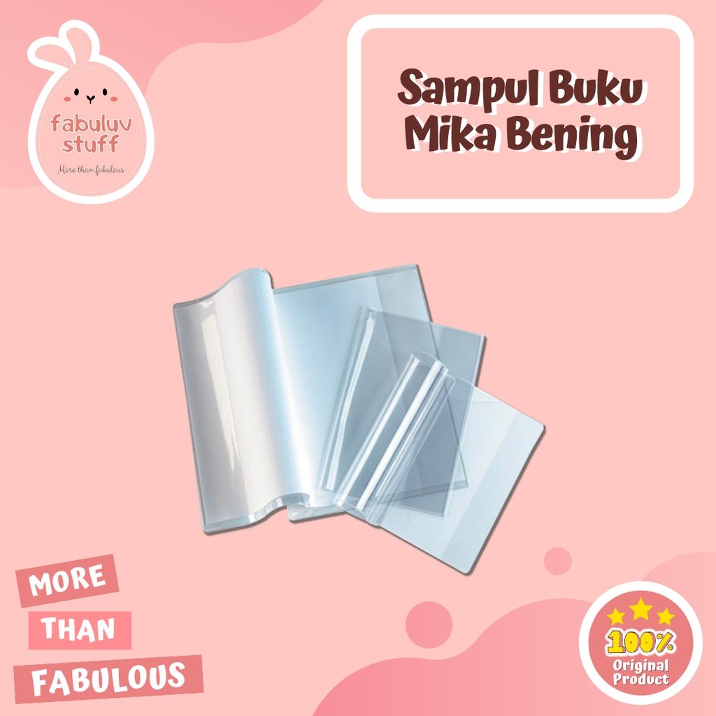 

ATK ~ Sampul Buku Mika Bening / Pembungkus Plastik Buku