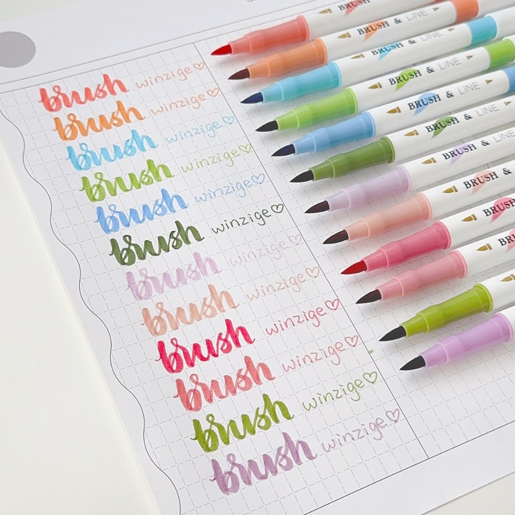 

4Pcs Dual Tip Brush Pen Markers Kaligrafi Drawing Pen Mewarnai Brush Pen Lettering Marker Pen Pulpen Aesthetic Warna Warni Brush Marker Pena Kuas Warna Pulpen Pena Kaligrafi Coloring Markers