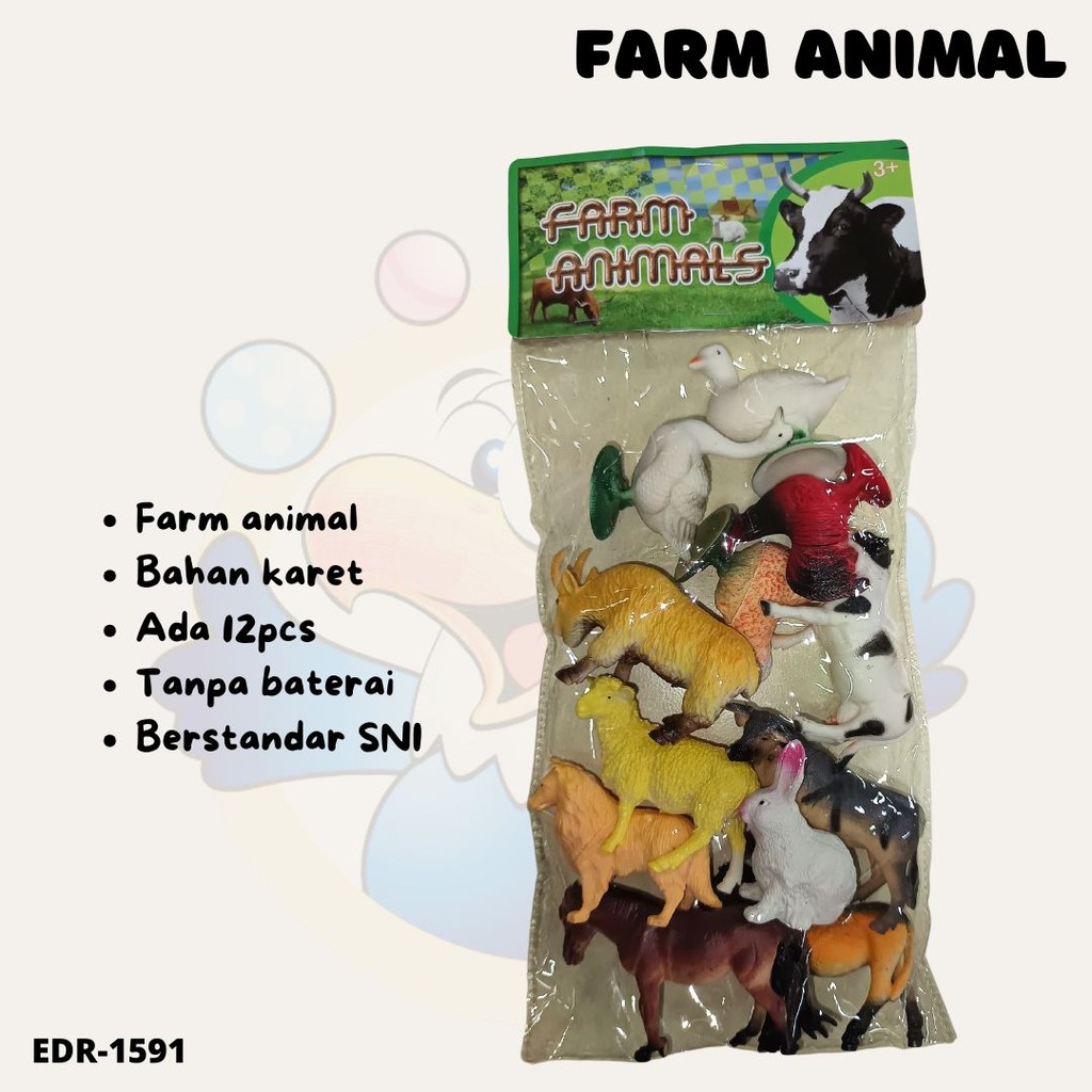 FARM ANIMAL 609/MAINAN ANAK HEWAN KARET
