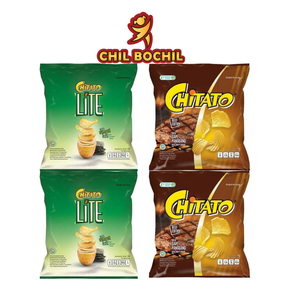 

CHIKI CHITATO SAPI PANGGANG DAN LITE PER RENCENG ISI ( 10 SACHET X 14 GRAM ) - CHITATO LITE SAPI PANGGANG PER RENCENG - CHIL BOCHIL