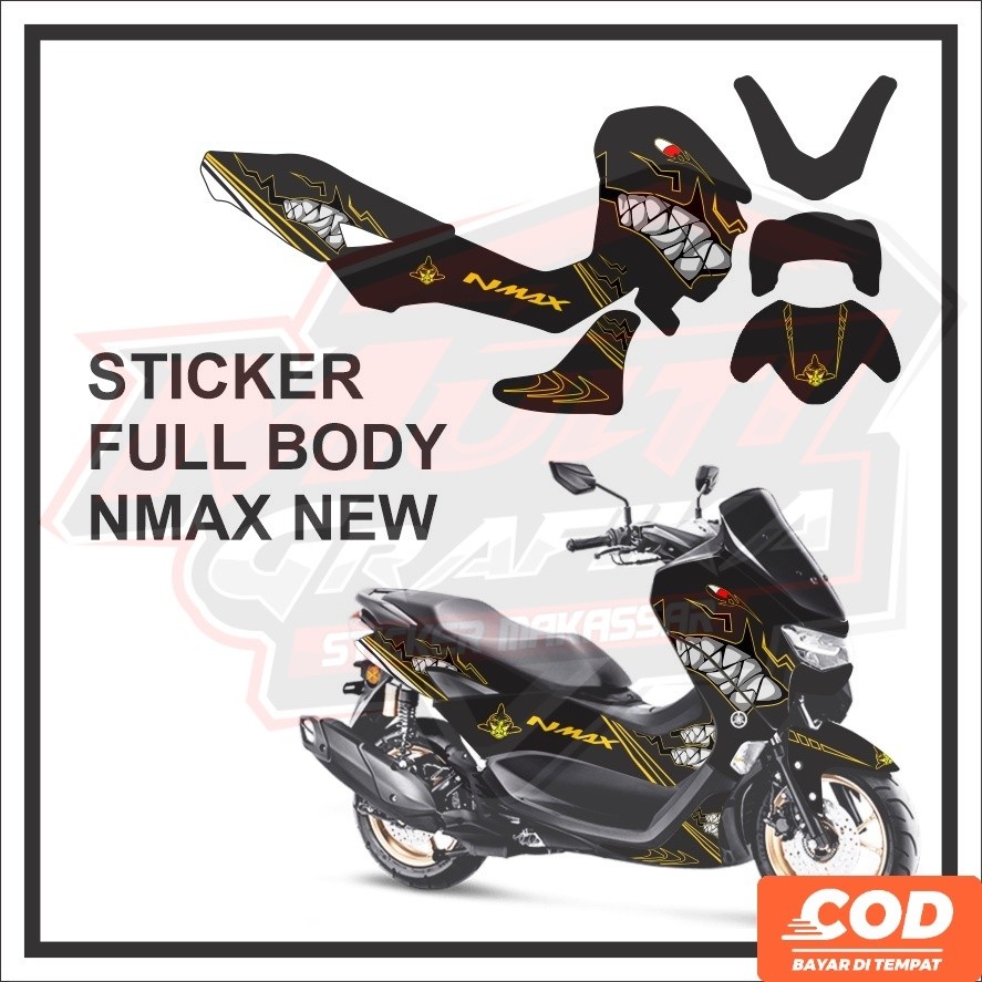 Stiker Striping Decal Setiker Stikker Variasi Aksesoris Emblem Dekal Steriping Seteriping NMAX All N