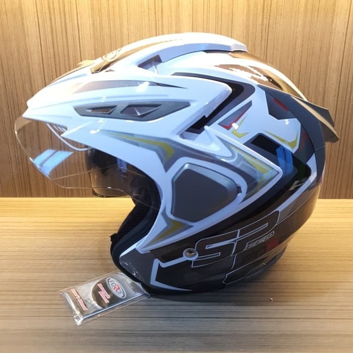 FORCE Helm Helem Hlem SNI Half Face Double Visor Pria Laki Cowok Dewasa Original Speed-R Garansi Ant