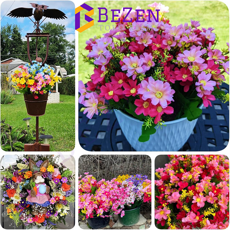Aster Kecil Bunga Hias Dekorasi Rumah Backdrop Pelaminan Wedding Decoration Artificial Flower